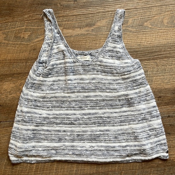 EUC Abercrombie & Fitch Shirt V-neck Knit Striped Tank Top - Picture 2 of 5